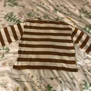 Uniqlo Boat Neck Striped Shirt
